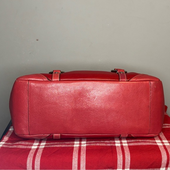 Coach Red Premium Leather Gallery East West Tote 2008 - Picture 4 of 8